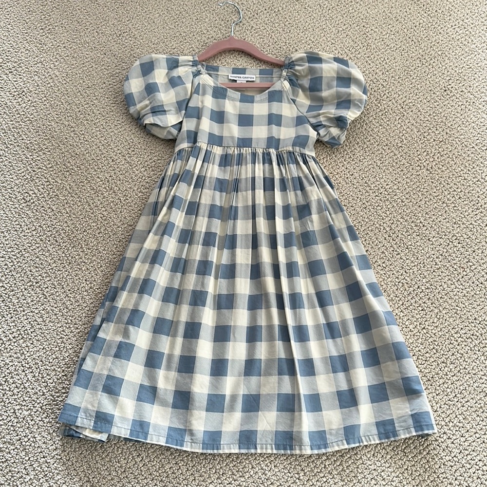 Harper Canyon size 7 blue gingham dress